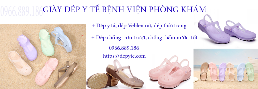 Dép thời trang, dép nữ Veblen, dép ngành y, dép đi trong bệnh viện, phòng khám, phòng mổ, phòng phẫu thuật chống trơn trượt chất lượng cao