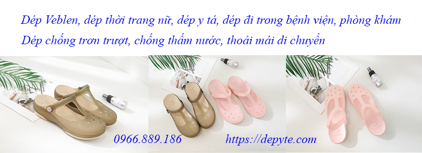 Dép Veblen, dép y tá, dép thời trang nữ , dép đi trong bệnh viện không thấm nước, không trơn trượt