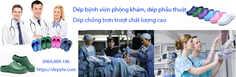 Dép phòng mổ, phòng phẫu thuật, dép sục y tế không quai chuyên dụng trong ngành y, thoáng khí, khử khuẩn, chống trượt tối ưu