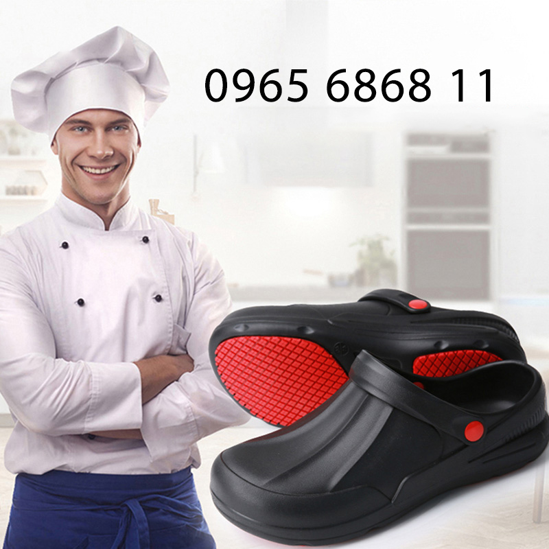 Giày bảo hộ bếp cho nam chống thấm nước chống nóng chống bỏng giày làm bếp chống trượt